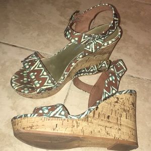 Christian Siriano wedge sandals